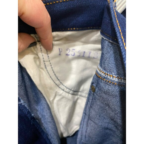 Gitano Vintage Women's Size 30S Dark Blue High Waist Jeans Cotton Blend Straight - Picture 5 of 7